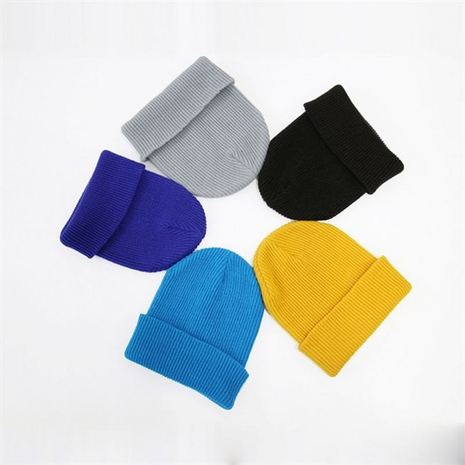 엠클로 비비드 골지 하찌롱 비니 모자 남여공용 5컬러