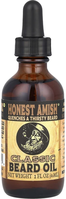 Honest Amish 프리미엄 턱수염 오일 60ml(2fl oz), HonestAmish비어드오일클래식60ml2floz, 1개 - 쿠팡
