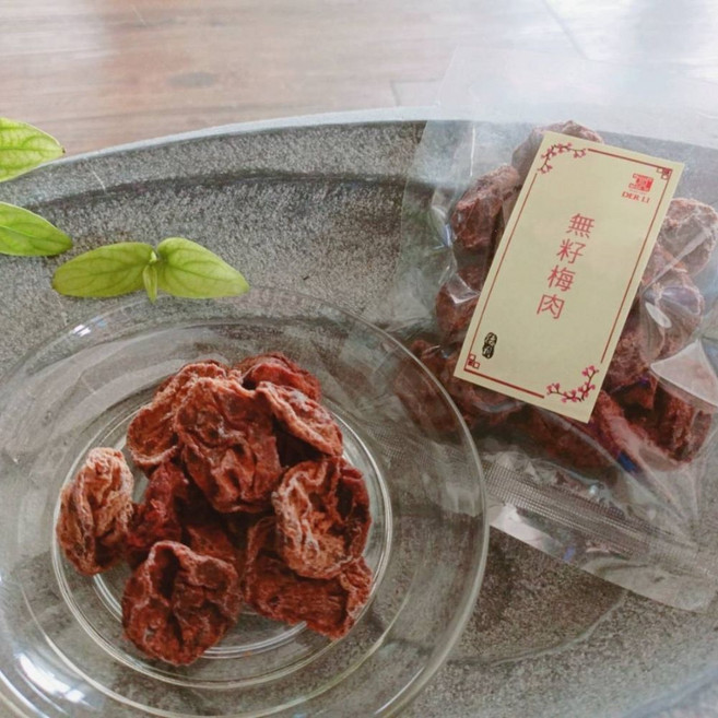 德利豆乾-無籽梅肉隨手包-零食 果乾 乾貨 伴手禮 花蓮百年老店, 6個, 120g