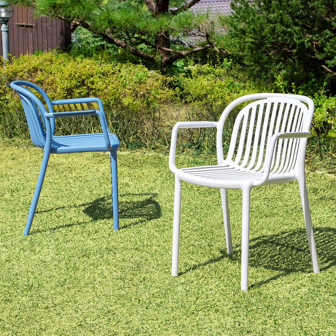 몬스 암체어 2개 야외 테라스 카페 인테리어 의자, 그린