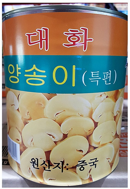 양송이캔(특편 대화 2.8kg) 슬라이스 버섯 통조림, 1개, 2.8kg