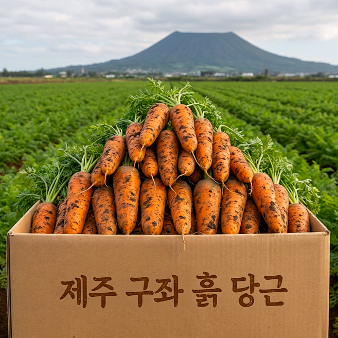 [당근최저가] 제주 구좌 햇 흙당근, 1박스, 10kg 중(강추)
