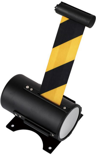 위험 공사 폴리스라인 접근 금지 테이프 벽걸이형 난간 분리 관계자외출입금지 경광대, 2베이지블랙두황블랙밴드