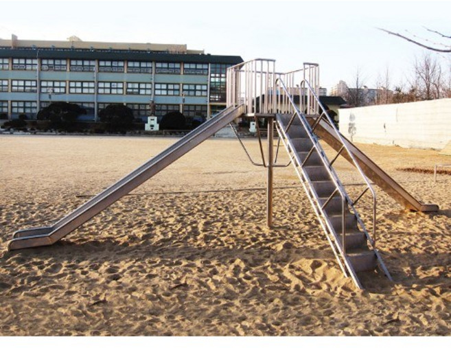 월드스포츠산업 학교공원체육 미끄럼틀 1승2방락 WD-H-8B, 1개