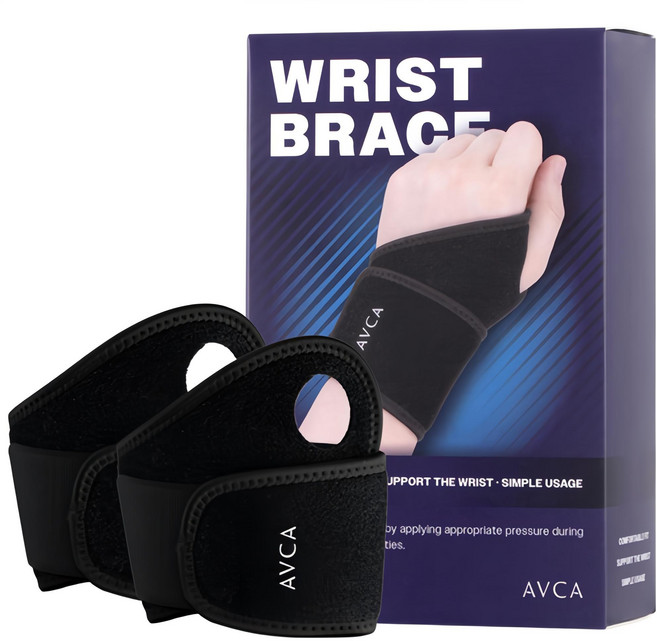 아브카 인체공학 설계 손목보호대 양손용 2p, 1세트