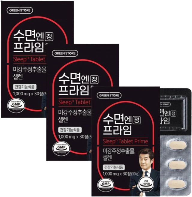 그린스토어 수면엔 프라임 미강 주정 추출물 30정 60정 [약국정품], 3개 - 쿠팡