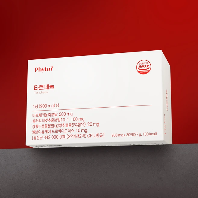 타트페놀 타트체리 커큐민, 1박스, 30정 - 쿠팡