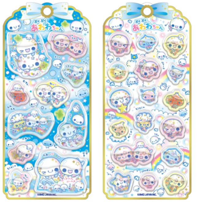 헤이세이 팬시 워터인 씰 스티커 푸쿠푸쿠 아와와짱, 쁘띠