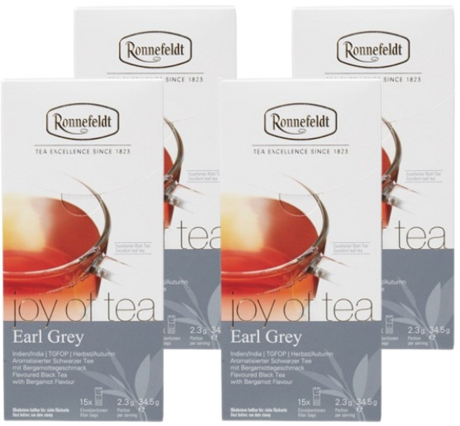 독일 로네펠트 조이오브티 얼그레이 티, 4개, 15개입, 2.3g