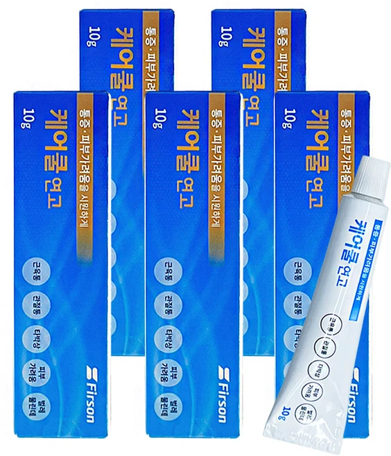 퍼슨 케어쿨 연고 10g 통증 근육통 관절통 타박상 가려움 3개, 5개 - 쿠팡