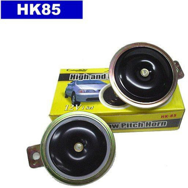 台灣 黑豹 嗶嗶喇叭 HK-85 扁型機車喇叭 汽車喇叭, 1個, 高音 2顆,24V