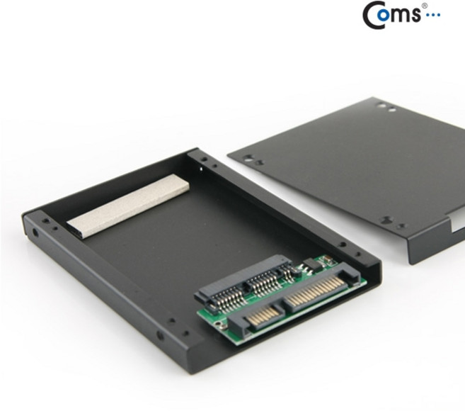 ADITA516 SATA 컨버터(MicroSATA to SATA) Black/Metal 케이스, 1개