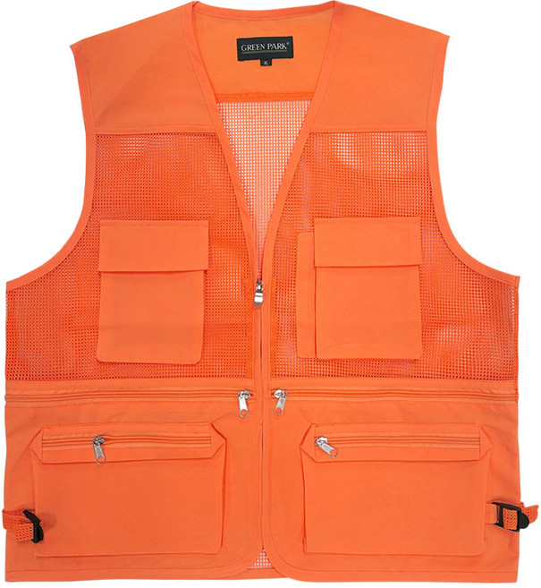 그린파크 현장 작업용 소망사 조끼 매쉬 공사 물류 배달 조끼 인쇄가능