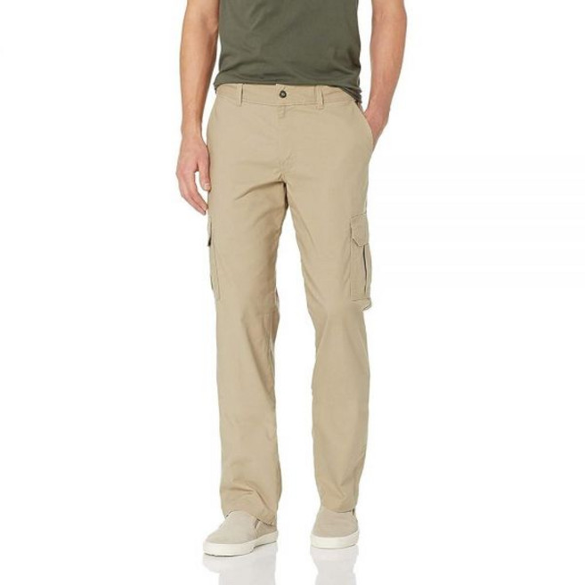 Dickies 남성용 립스톱 카고 팬츠 레귤러 스트레이트 핏 린스드 데저트 샌드 V1 36 x 32 169928
