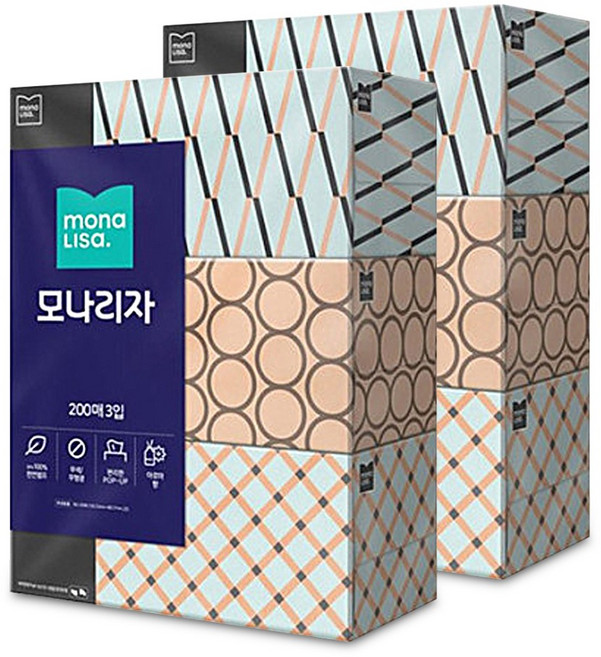 모나리자 벨라지오 미용티슈 150매, 6개