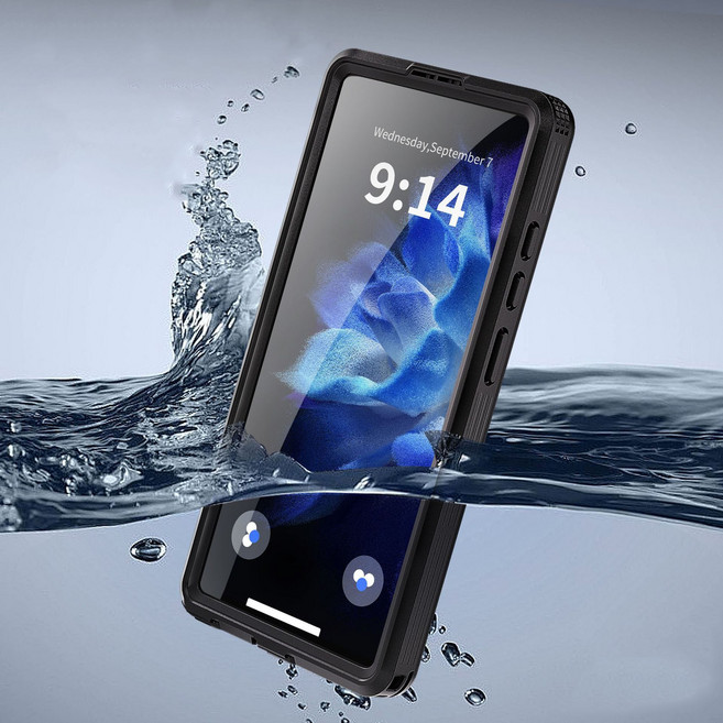 갤럭시S25 맥세이프 IP68 풀커버 방수 케이스, 1개, 블랙