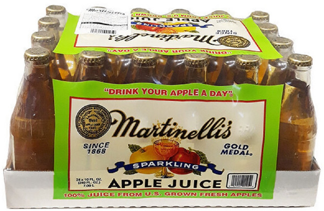 마르티넬리 골드메달 스파클링 애플주스, 296ml, 24개