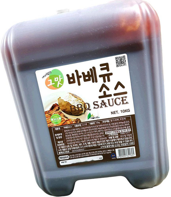 이슬나라 바베큐 소스 10kg 치킨소스 바베큐양념 훈제소스, 1개