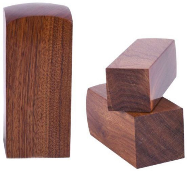 조각 장식 원목 붉은 자단 백단 목재 반지 재료 조각용 나무, 7. 로즈우드 스퀘어 22x70mm, 1개