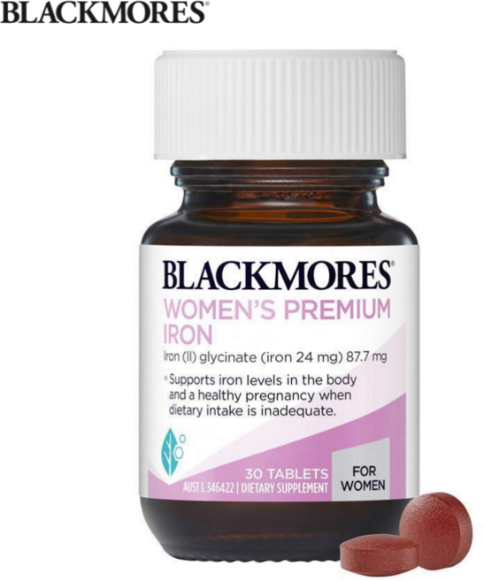 호주 명품 Blackmores 프리미엄 임산부 산모 수유부 필수 철분 영양제 30정, 1개