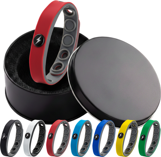 브레베네 정전기 방지 팔찌 음이온 러닝 밴드, 레드, 1개