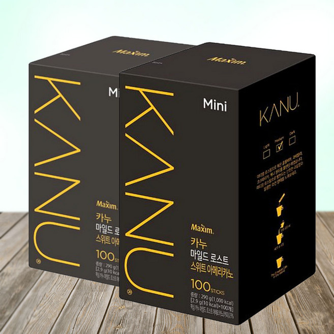 카누 미니 마일드 로스트 스위트 아메리카노 100T X 2개, 200개