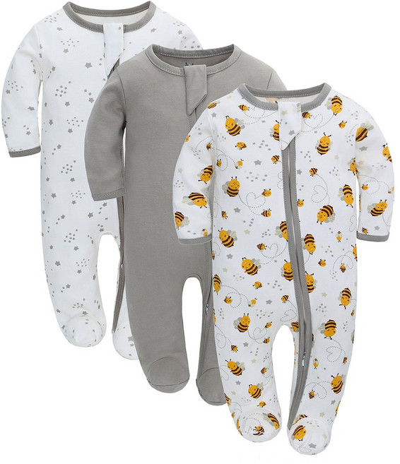 미라클 베이비 신생아바디슈트 순면 유발우주복 침낭 유아옷