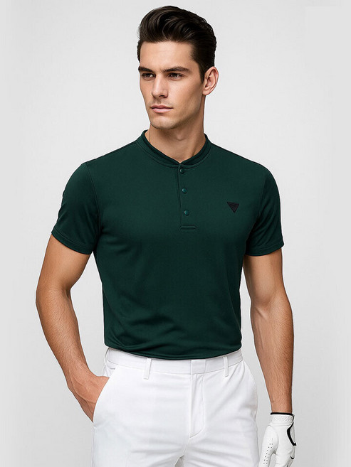 데니스골프 DENNIS 남성)스포티 쿨 헨리넥 반팔티_NAQMMTS041