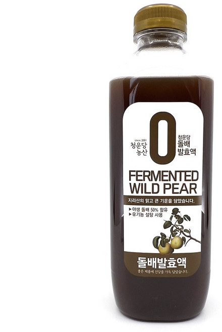 청운당농산 지리산 돌배 발효액 야생 자연산 산돌배 배즙, 900ml, 1개