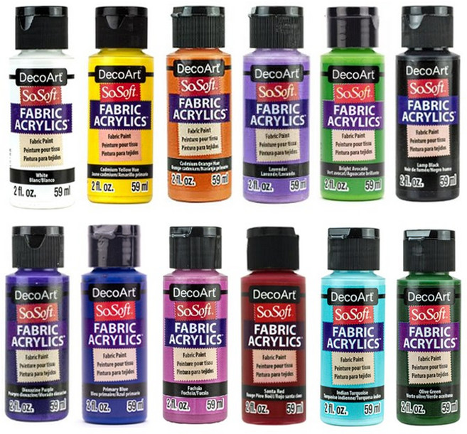 데코아트 소소프트 패브릭 물감, Lamp Black