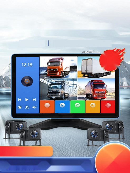 [안전운행 필수] 자동차블랙박스 대형화물차블랙박스 5채널, 기본, 다중 카메라