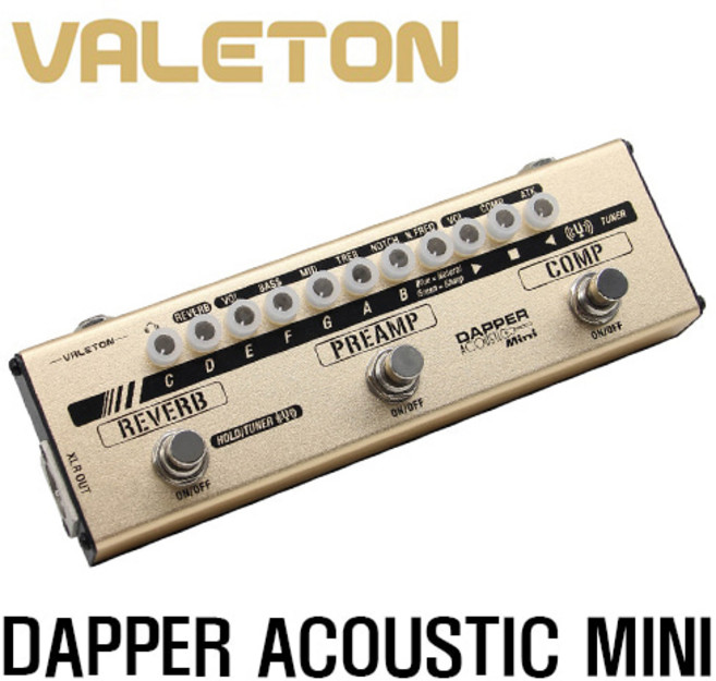 베일톤 대퍼 어쿠스틱 미니 / valeton dapper acoustic mini MES-4, 1개