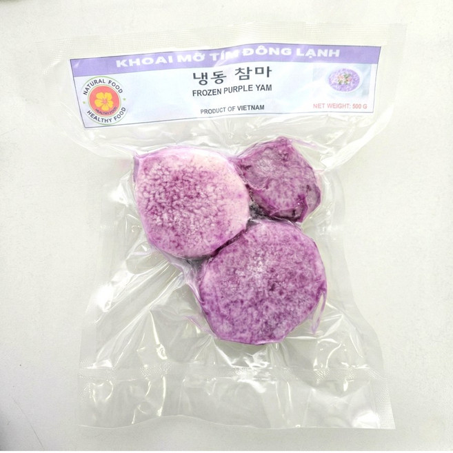 Frozen Ube (Yam) Winged 냉동 우베 얌, 1개, 500g