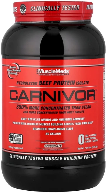 머슬메즈 카니버 생체공학적 분리 소고기 단백질 초콜릿 2.25 lbs (1019.2 g), MME00253, 1개 - 쿠팡