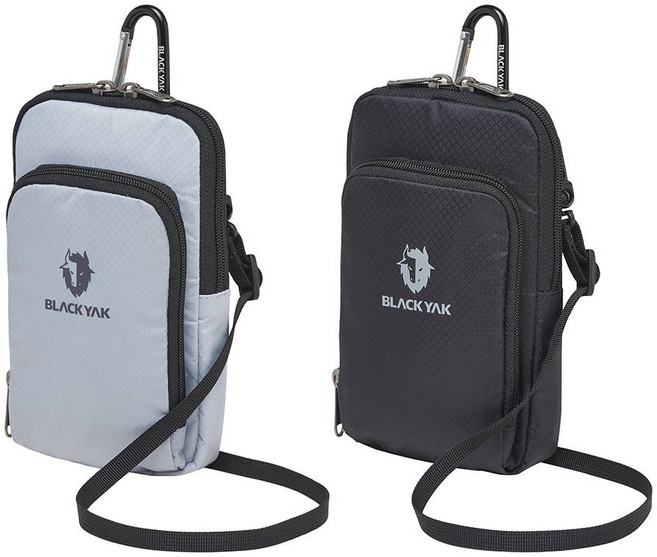 블랙야크 휴대폰 파우치 라이트미니크로스 2BYABX4906, L/GRAY