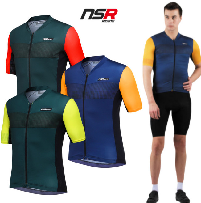 NSR 팰리스 반팔 져지 맨 봄 여름 가을 흡습속건 자전거 라이딩복 상의 + 사은품증정