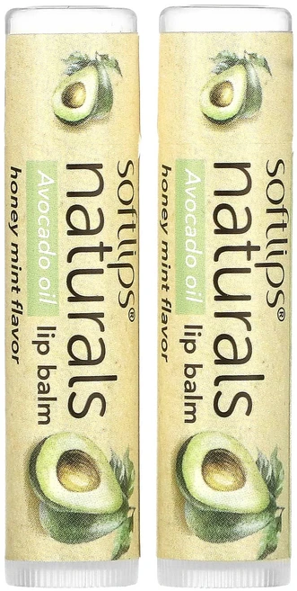 Softlips 내추럴 립밤 허니 민트 2개 개당 4.2g(0.15oz), Softlips내추럴립밤허니민트2개개당42g015oz, 4.2g - 쿠팡