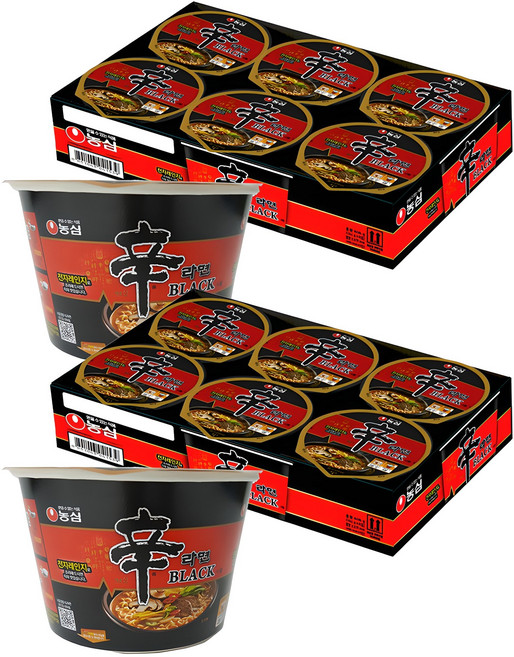 신라면 블랙컵, 12개