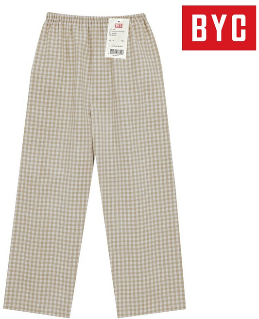 BYC 국내생산 프리미엄 스윗홈 선염 남녀 파자마 잠옷 하의 10종 택1