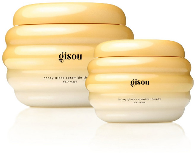 Gisou 기수 허니 글로스 세라마이드 테라피 헤어 마스크 230ml + 74ml 세트