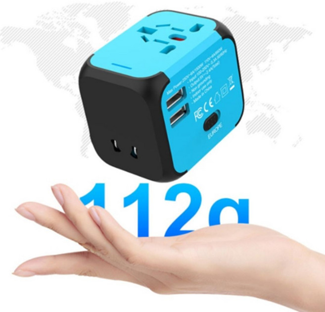 컴팩 112g 유니버셜 여행용 멀티 어댑터CZX, 1개