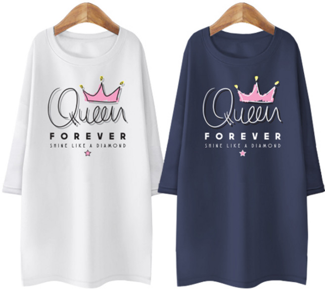 블론디 여성용 포에버 특양면 7부 티셔츠