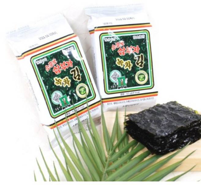 삼부자 녹차김 4 g 16개입, 2개, 64g