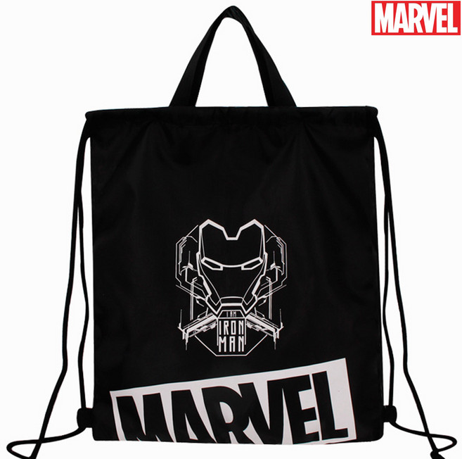 마블 정품 아이언맨 심플로고 조리개 신발주머니 보조가방 초등학생 남아 실내화가방 입학준비물 신학기선물