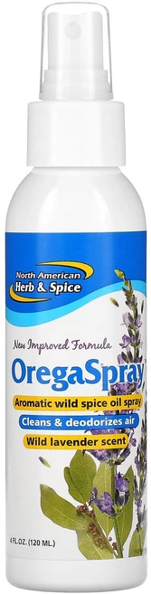 North American Herb & Spice OregaSpray 아로마틱 와일드 스파이스 오일 스프레이 야생 라벤더 향 120ml(4fl oz), NorthAmericanHerbSpiceOregaSpr, 1개, 120ml - 쿠팡