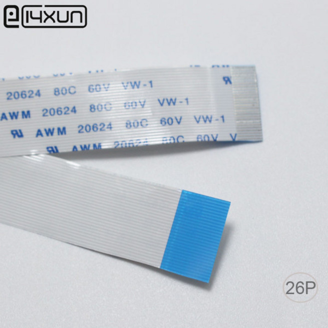 EClyxun-FFC FPC 케이블 27 P 핀 0.5mm / 1.0mm 피치 50mm 길이 A B 플렉시블 플랫 1 개, [06] 150mm, [02] B different side, [01] 0.5mm pitch