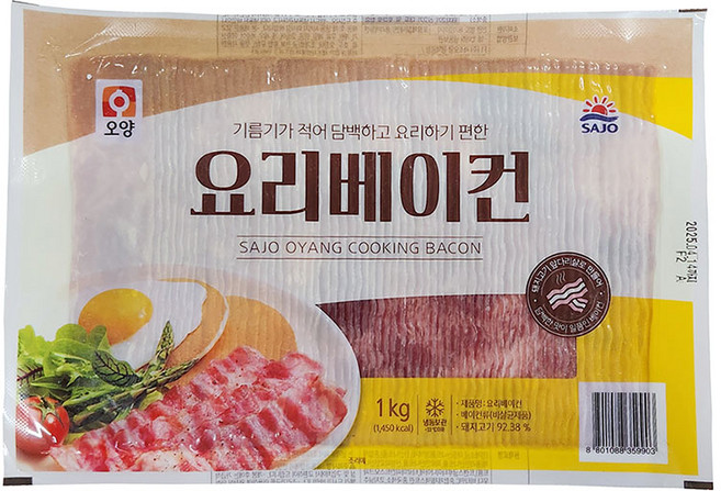 사조오양 요리 베이컨 1kg, 1개