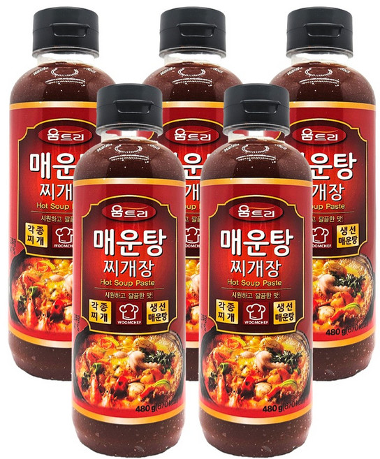 움트리/매운탕찌개장 480g 매운탕소스, 5개