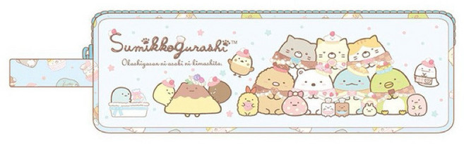 Sumikko Gurashi 角落小夥伴 方型筆袋, 藍色, 1個