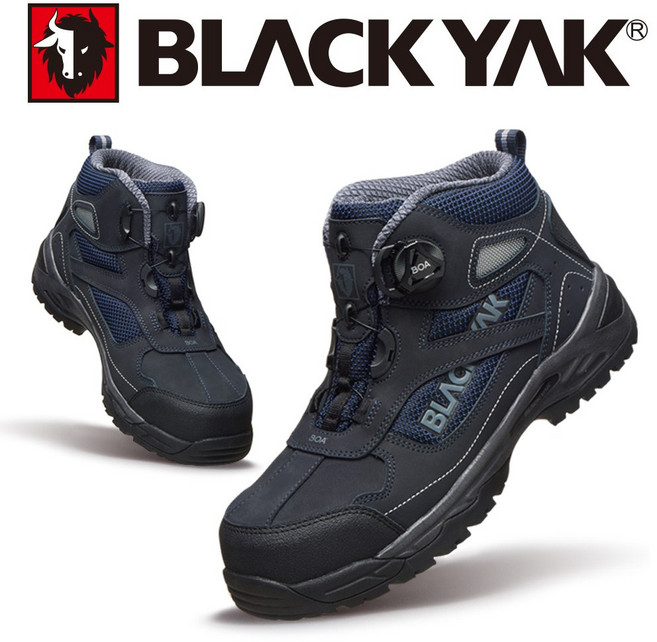 블랙야크 BLACKYAK 안전화 YAK-66D 다이얼 6인치 안전화/작업화, 네이비, 260, 1개